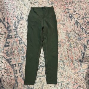 Olive Green Women's High-Waisted Leggings